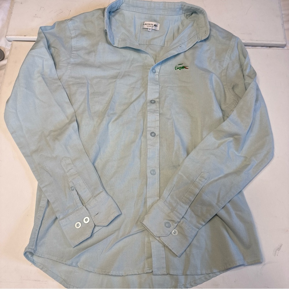 Lacoste Sky Blue Long Sleeve Shirt